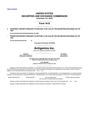 Thumbnail Agenus
 10-Q Quarterly Report FY 