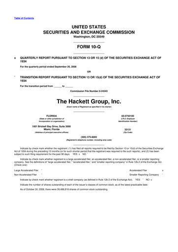 Vorschaubild The Hackett Group

 10-Q Quartalsbericht  