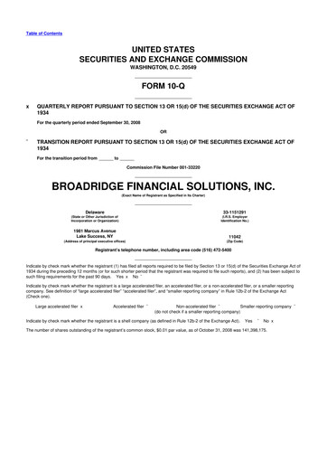 Thumbnail Broadridge Financial Solutions
 10-Q Quarterly Report FY 