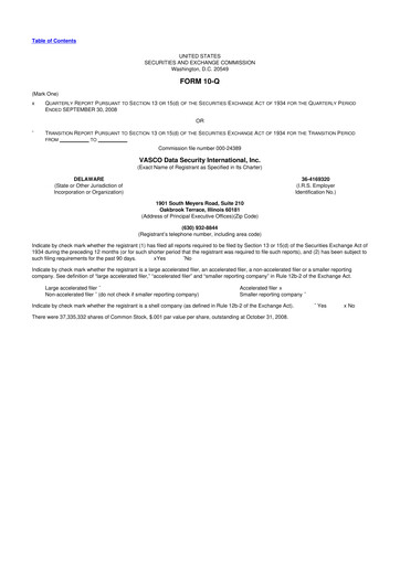 Vorschaubild OneSpan 10-Q Quartalsbericht  