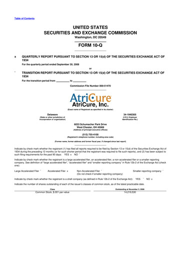 Thumbnail AtriCure 10-Q Quarterly Report FY 
