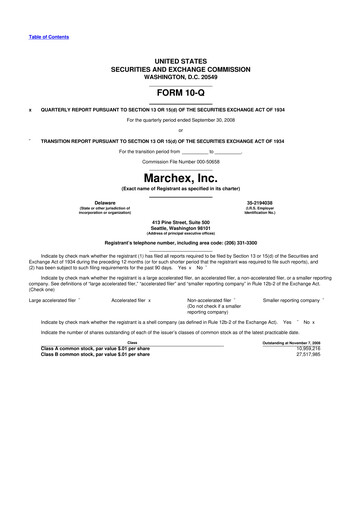 Vorschaubild Marchex 10-Q Quartalsbericht  