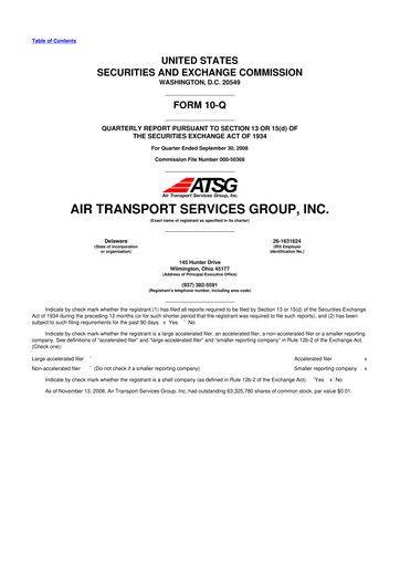 Thumbnail Air Transport Services Group 10-Q Quarterly Report FY 