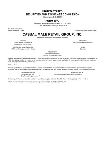 Vorschaubild Destination XL 10-Q Quartalsbericht  