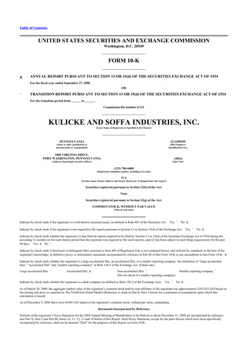 Thumbnail Kulicke and Soffa Industries 10-K Annual Report 