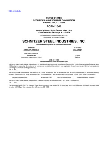 Thumbnail Radius Recycling 10-Q Quarterly Report FY 