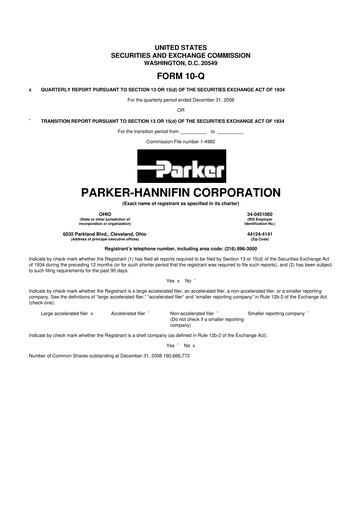 Thumbnail Parker-Hannifin
 10-Q Quarterly Report FY 