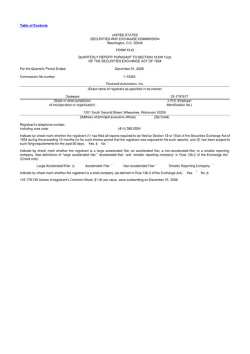 Vorschaubild Rockwell Automation
 10-Q Quartalsbericht  