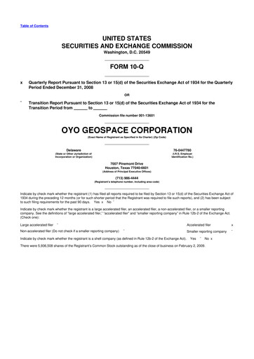 Thumbnail Geospace Technologies
 10-Q Quarterly Report FY 