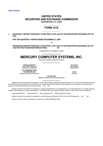 Thumbnail Mercury Systems 10-Q Quarterly Report FY 