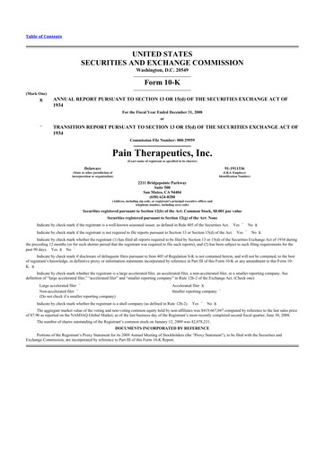 Thumbnail Cassava Sciences
 10-K Annual Report 