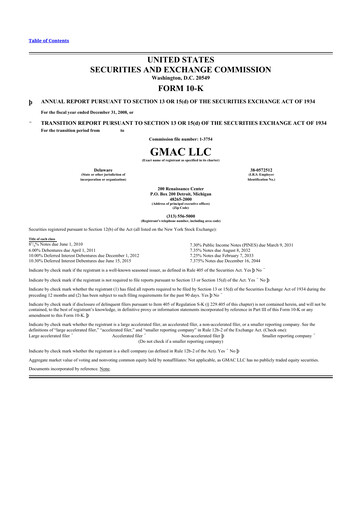 Thumbnail Ally Financial 10-K Annual Report 