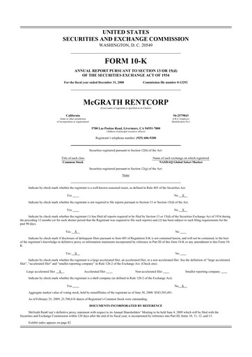 Thumbnail McGrath RentCorp
 10-K Annual Report 