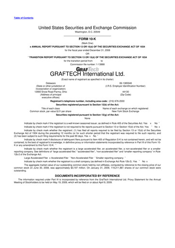 Thumbnail GrafTech 10-K Annual Report 