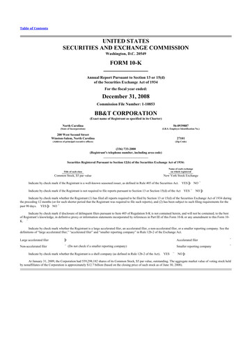 Miniature Truist Financial Corporation 10-K Rapport annuel 