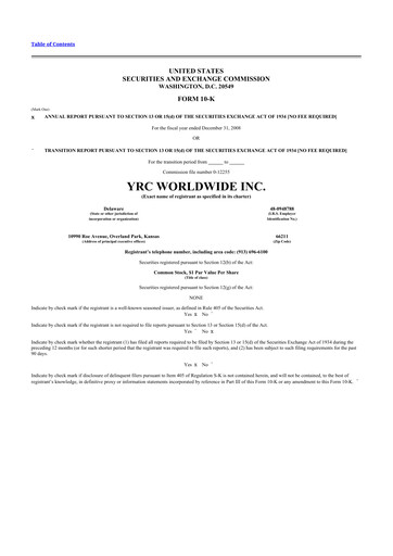 Thumbnail Yellow Corporation 10-K Annual Report 