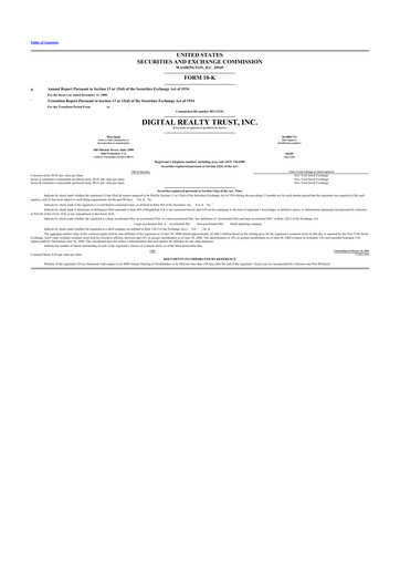 Thumbnail Digital Realty 10-K Annual Report 