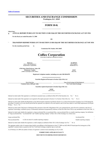 Miniature Enovis 10-K Rapport annuel 