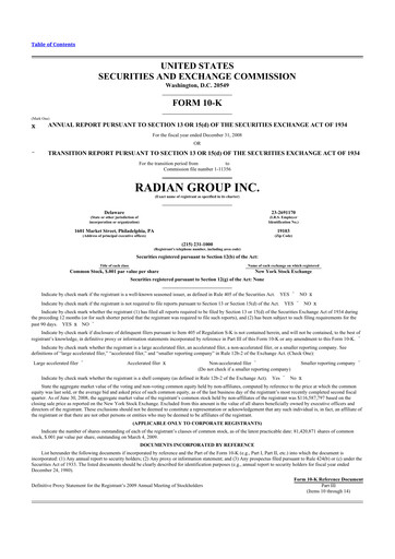 Thumbnail Radian Group
 10-K Annual Report 