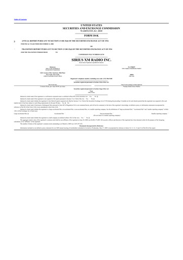 Thumbnail Sirius XM 10-K Annual Report 