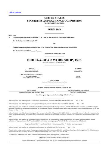 Vorschaubild Build-A-Bear Workshop 10-K Jahresbericht 