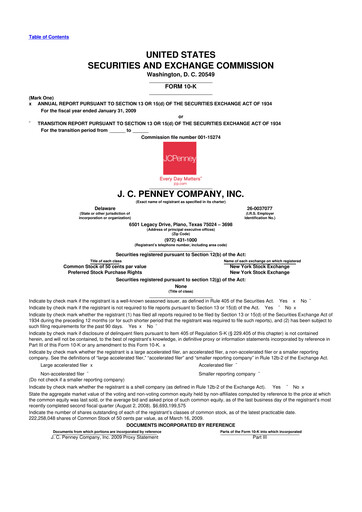 Thumbnail JCPenney 10-K Annual Report 