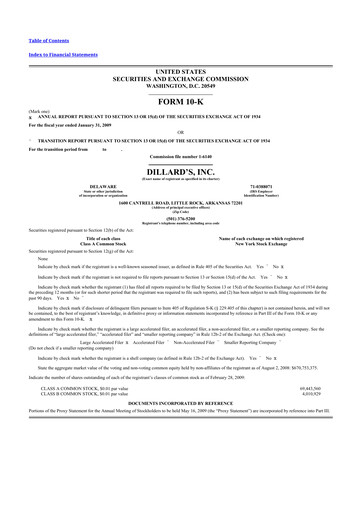 Thumbnail Dillard's
 10-K Annual Report 