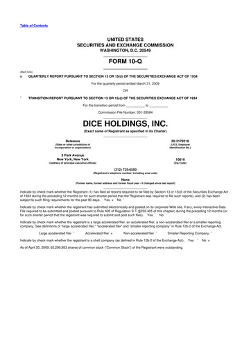 Thumbnail DHI Group 10-Q Quarterly Report FY 