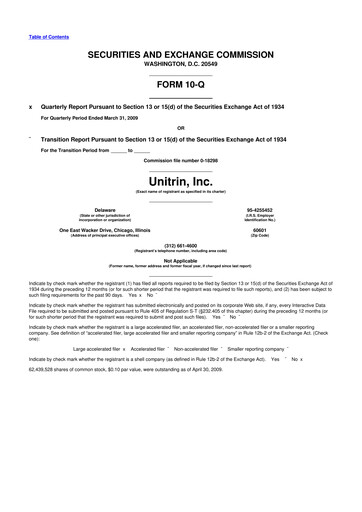 Vorschaubild Kemper 10-Q Quartalsbericht  