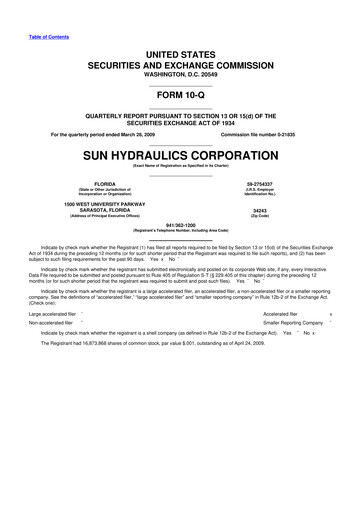 Thumbnail Helios Technologies 10-Q Quarterly Report FY 
