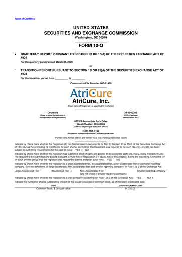Thumbnail AtriCure 10-Q Quarterly Report FY 