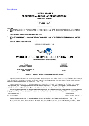 Thumbnail World Kinect 10-Q Quarterly Report FY 