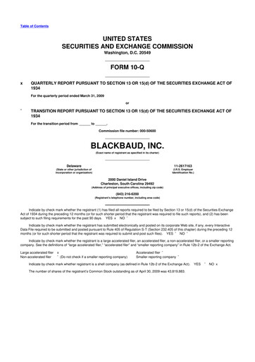 Thumbnail Blackbaud 10-Q Quarterly Report FY 