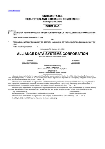 Thumbnail Bread Financial 10-Q Quarterly Report FY 