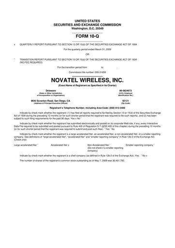 Vorschaubild Inseego 10-Q Quartalsbericht  