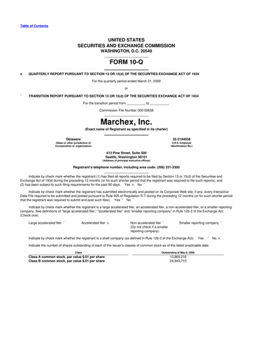 Vorschaubild Marchex 10-Q Quartalsbericht  