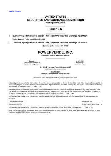 Miniature 374Water 10-Q Rapport trimestriel  