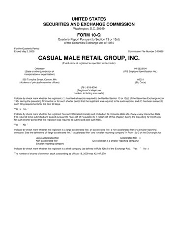 Vorschaubild Destination XL 10-Q Quartalsbericht  