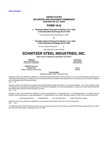 Thumbnail Radius Recycling 10-Q Quarterly Report FY 
