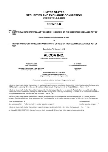 Thumbnail Howmet Aerospace
 10-Q Quarterly Report FY 