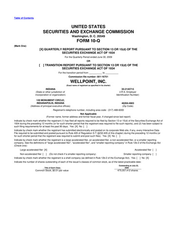 Thumbnail Elevance Health 10-Q Quarterly Report FY 