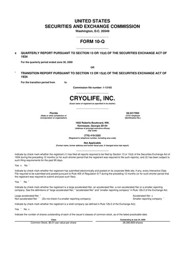 Thumbnail Artivion 10-Q Quarterly Report FY 