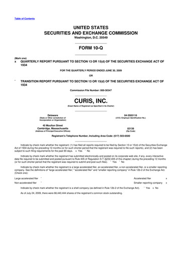 Thumbnail Curis 10-Q Quarterly Report FY 