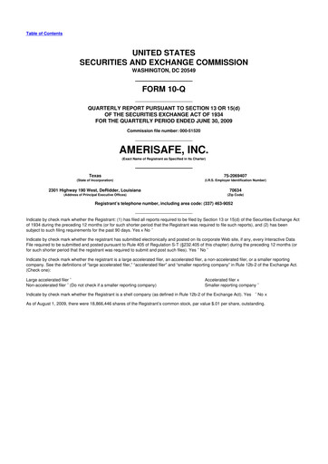 Thumbnail AMERISAFE 10-Q Quarterly Report FY 