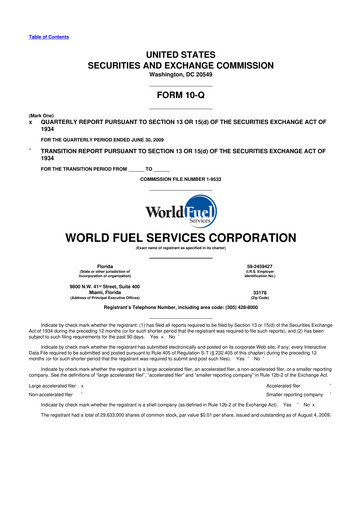 Thumbnail World Kinect 10-Q Quarterly Report FY 
