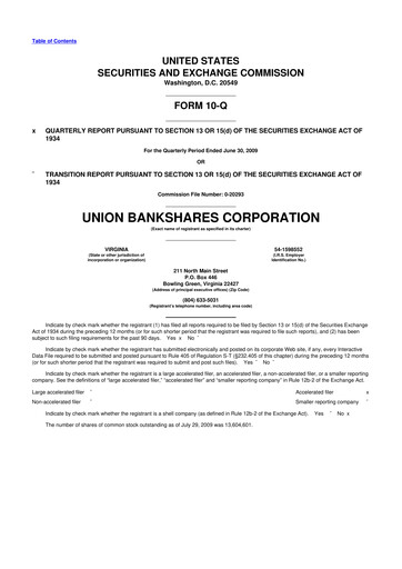 Vorschaubild Atlantic Union Bankshares 10-Q Quartalsbericht  