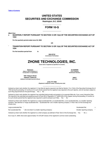 Miniature DZS Inc 10-Q Rapport trimestriel  