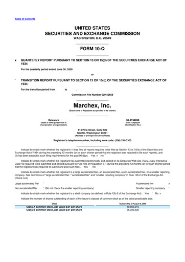 Vorschaubild Marchex 10-Q Quartalsbericht  