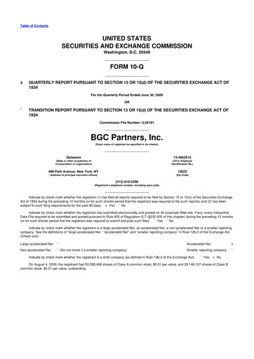 Thumbnail BGC Group
 10-Q Quarterly Report FY 