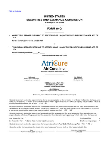 Thumbnail AtriCure 10-Q Quarterly Report FY 